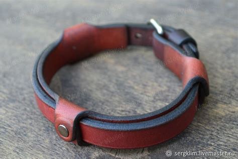 Браслет из натуральной кожи ,терракотово красный в интернет-магазине на ...