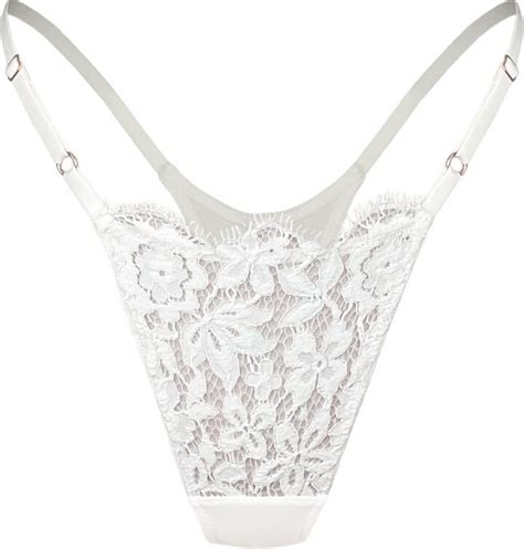 Monique Morin Lingerie Women S White Frisson Micro G Thong Shopstyle