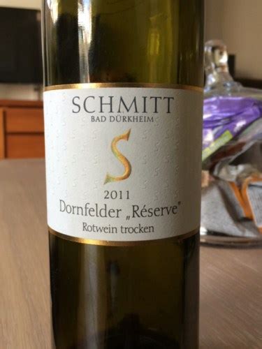 Weingut Egon Schmitt Dornfelder R Serve Trocken Vivino