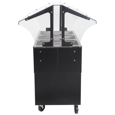 Advance Tabco B3 120 B Three Pan Everyday Buffet Hot Food Table With Open Base Open Well 120V