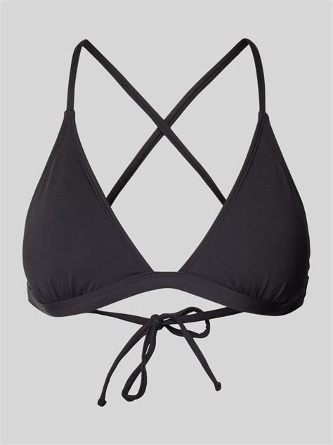 Rip Curl Bikini Oberteil mit gekreuzten Spaghettiträgern black online