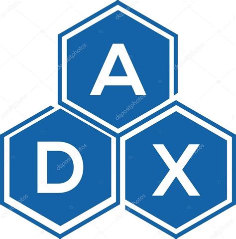 Dise O Del Logotipo De La Letra Adx Sobre Fondo Blanco Adx Iniciales