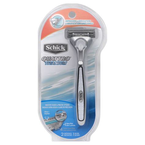 Schick Quattro Titanium Razor, 1 razor