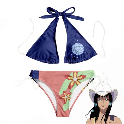 Traje De Ba O De Anime Miss Allsunday Para Mujer Bikini De Cosplay Nico Robin Fiesta De