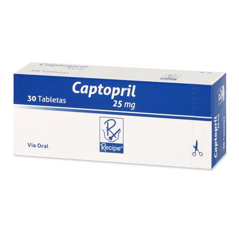 Captopril Mg Tabletas Rc Farmaprime