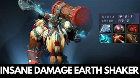 Insane Damage Earthshaker Mid Lane Youtube