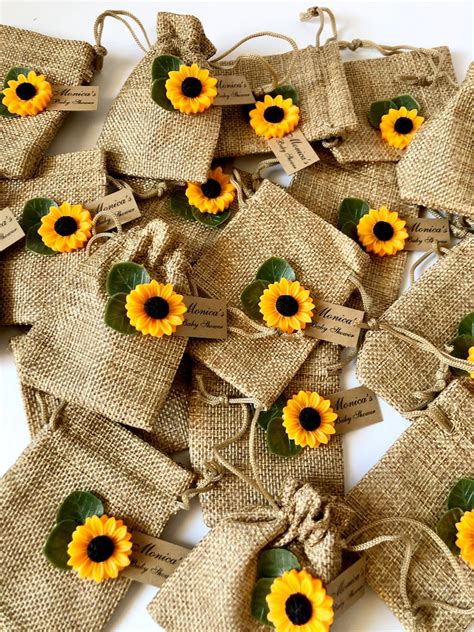 10 Pcs Sunflower Favors Wedding Favors for Guests Wedding - Etsy