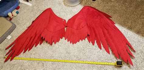 Making Big Wings For Cosplay Making Hawk S Wings From Bnha