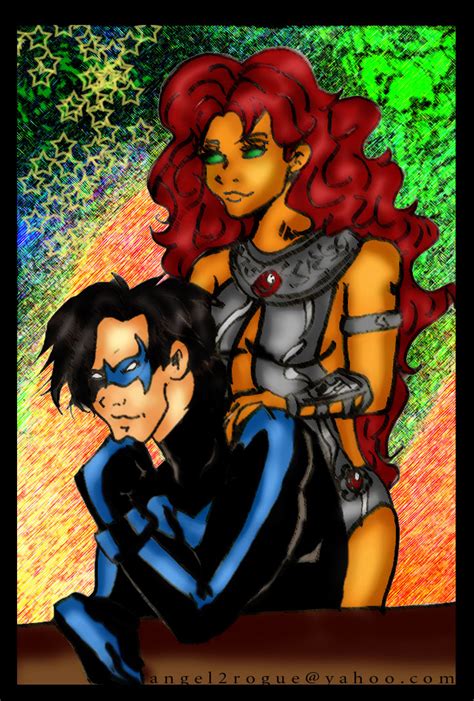 Nightwing N Starfire By Angel Gidget On Deviantart