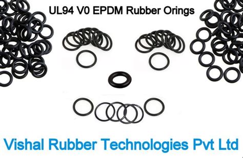 Black UL94 V0 EPDM Rubber O Rings 70 Shore A Round At Rs 28 Piece In Pune