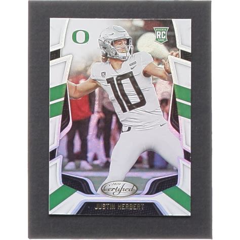 Justin Herbert Certified Collegiate Rookies Rc Pristine Auction