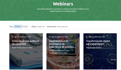 Qu Es Un Webinar Ejemplos Y C Mo Hacerlo Gratis Actualizado