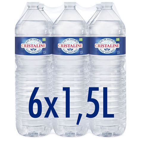 CRISTALINE Eau De Source Plate 6x1 5l Pas Cher Auchan Fr