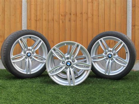 Genuine Bmw 19 351 M Sport Alloy Wheels Tyres 5 Series 351m F10 F11 In Nuneaton