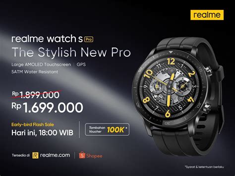 Realme Resmi Luncurkan Realme Watch S Pro Berikut Harga Dan Keunggulannya