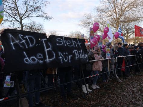 Bündnis Mehr als 20 000 Menschen gegen AfD auf der Straße