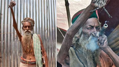 El sadhu indio que lleva 48 años con el brazo levantado por la paz en