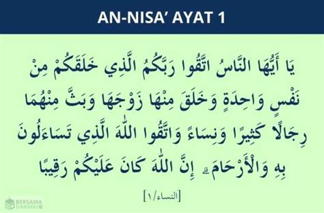 Surat An Nisa Ayat Arti Perkata Dan Tafsir