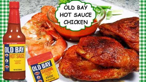 Old Bay Hot Sauce Oven Baked Bbq Chicken Thighs Recipe Youtube