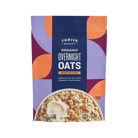 Organic Overnight Oats Carrot Cake Delight Thrive Market