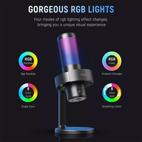 FIFINE A9 RGB Microphone 4 Types – TRT TECH