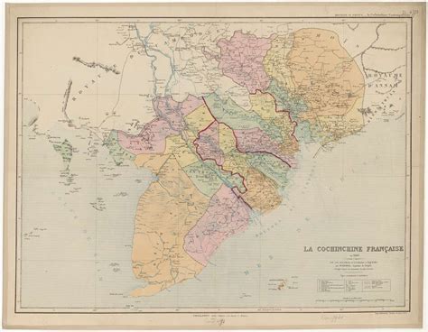 La Cochinchine française en 1883 Cette carte est la réduction de la