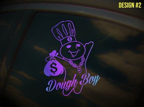 Dough Boy Car Decal Window Sticker Dough Boy Money Bag Vinyl | Etsy