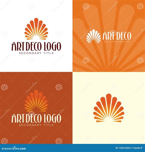 Art Deco Logo and Icon. Vector Illustration. Stock Illustration - Illustration of deco, identity ...