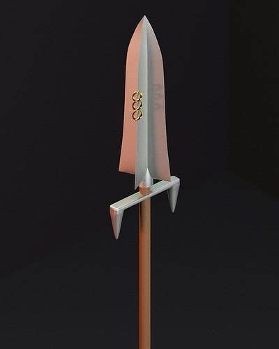 3D Model Spear VR AR Low Poly CGTrader