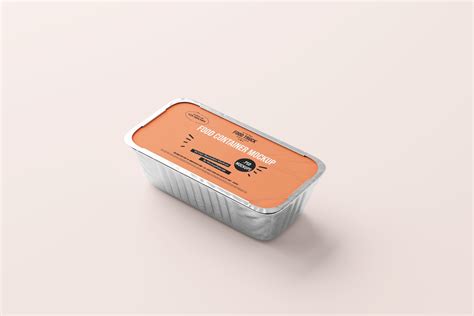 Aluminum Food Container Free Mockup — Free Mockup World