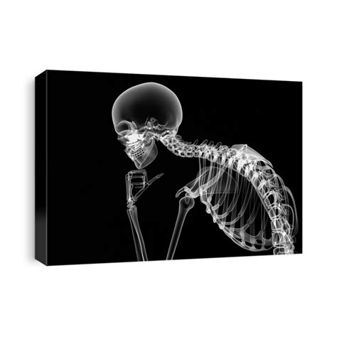 X Ray Human Body 3d Render Canvas Print Canvasworld