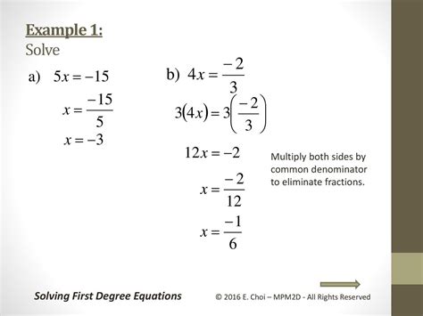 Grade Academic Mpm D Unit Linear System Solving First Degree