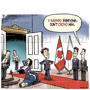 Artizans Image Information Justin Trudeau Continues His Elbowing