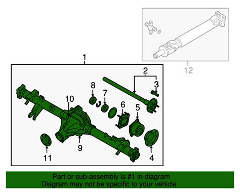 Nissan Frontier Rear Axle Assembly W O Brake Bl A