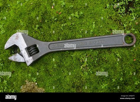 Adjustable Wrench Screw Spanner Stock Photo Alamy