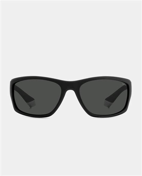 Gafas De Sol De Hombre Rectangulares Negras Con Lentes Polarizadas