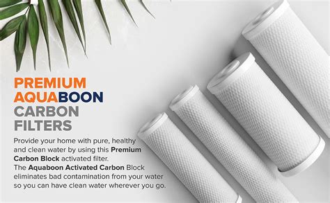 1 Pack Of Premium Aquaboon 5 Micron 20 X 45 Inch Carbon Block Water Filter Cartridge — Buy At