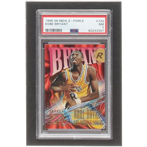 Kobe Bryant 1996 97 Z Force 142 RC PSA 7 Pristine Auction