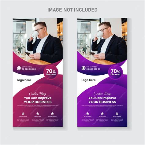 Premium Vector Corporate Business Roll Up Banner Design Template