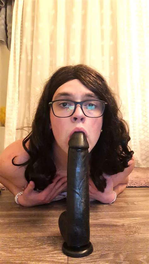 Trans Girl Chokes On Inch BBC Dildo Shemale Ladyboy Porn Feat Christie Cooper XHamster
