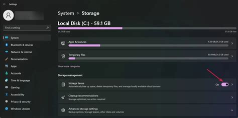 Cómo habilitar o deshabilitar el sensor de almacenamiento en Windows 11