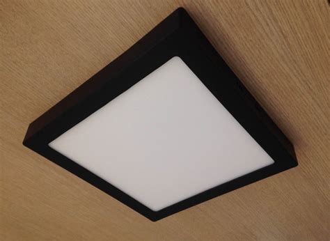 Plafon Led Sobrepor Preto Quadrado 30x30 6500k Mercado Livre