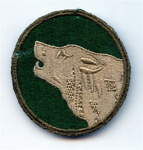 WW2 104th Infantry Division Patch Chasing Militaria