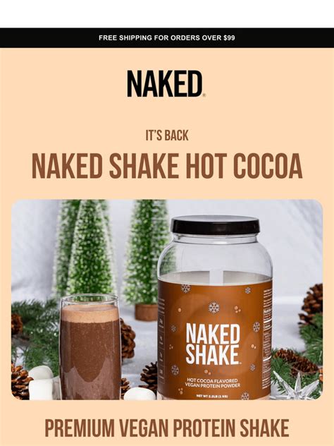 Naked Nutrition Its Back Naked Shake Hot Cocoa Milled
