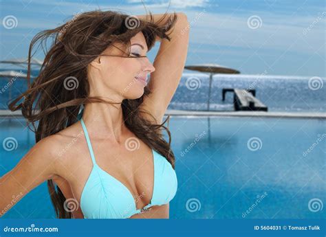 Woman In Bikini Tropical Stock Image Image Of Bikini
