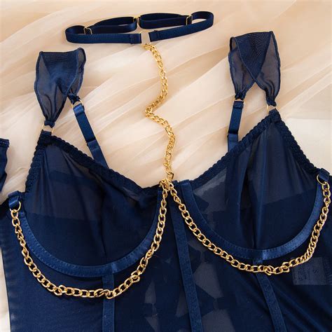 Shop Our Women S Sexy Lingerie Transparent Chain Mesh Set