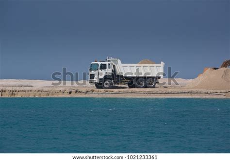 Large Scale Marine Land Reclamation Artificial Stock Photo