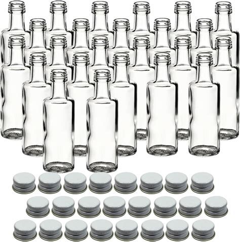 gouveo Dorica Lot de 24 bouteilles en verre de 40 ml avec bouchon à vis