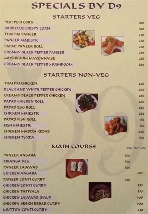 Menu at Brindavan Ice & Spice, Nagpur