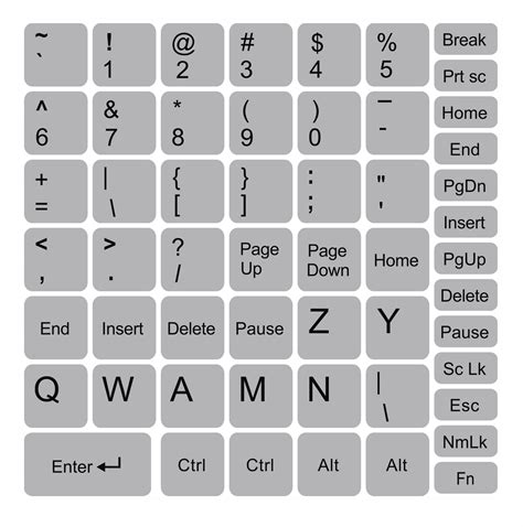 Наклейки для клавиатуры ноутбука ПК 13x13 серебро купить в Украине ...